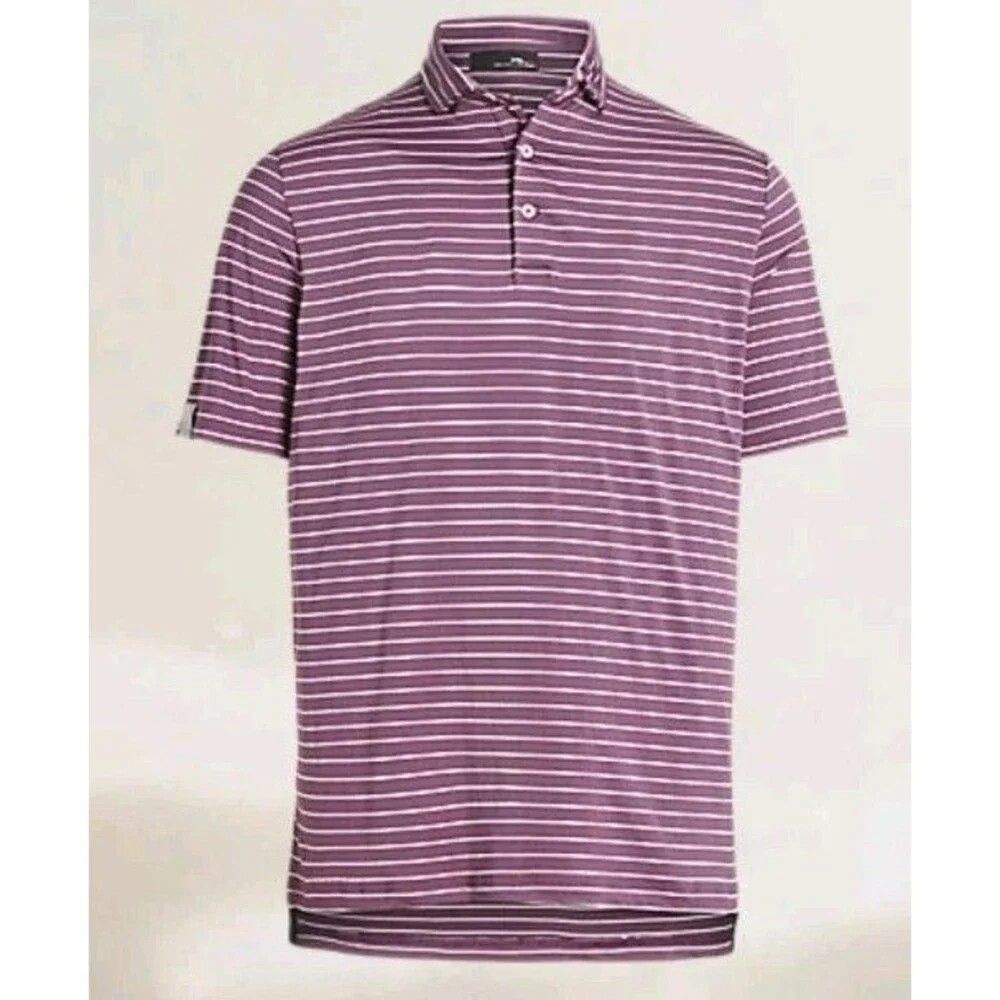 RLX Ralph Lauren Men's M Classic Fit Performance Polo Stretch Striped Wicked